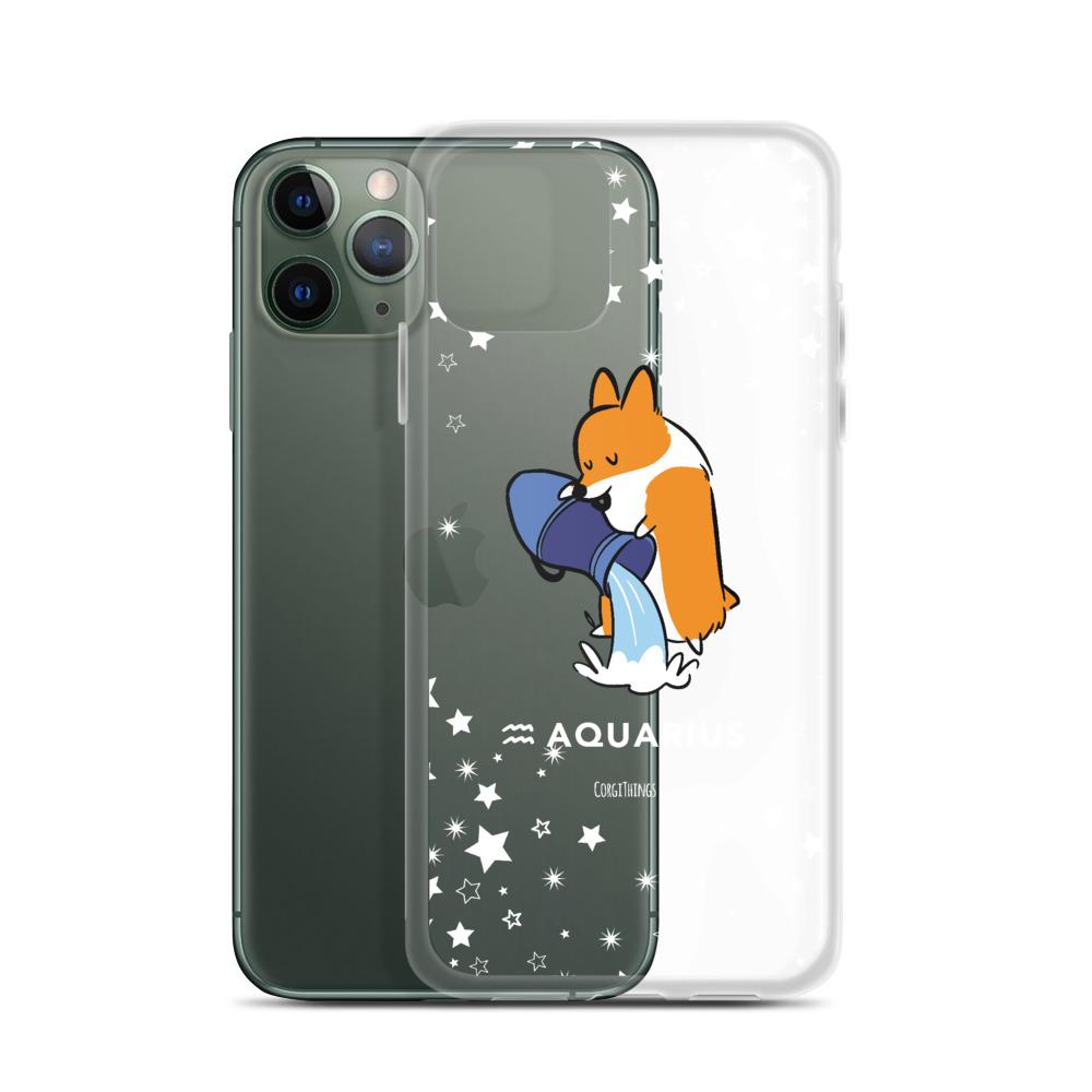 Aquarius | Corgi Horoscope iPhone Case