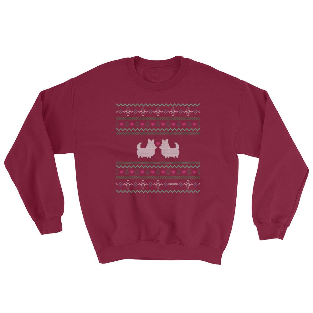 "Corgmas Sweater" Corgi with Tails Sweatshirt