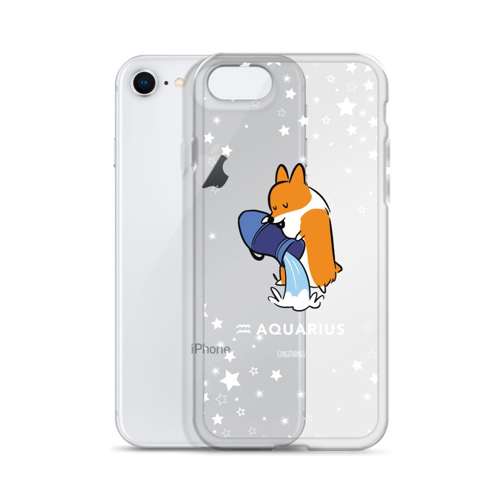 Aquarius | Corgi Horoscope iPhone Case