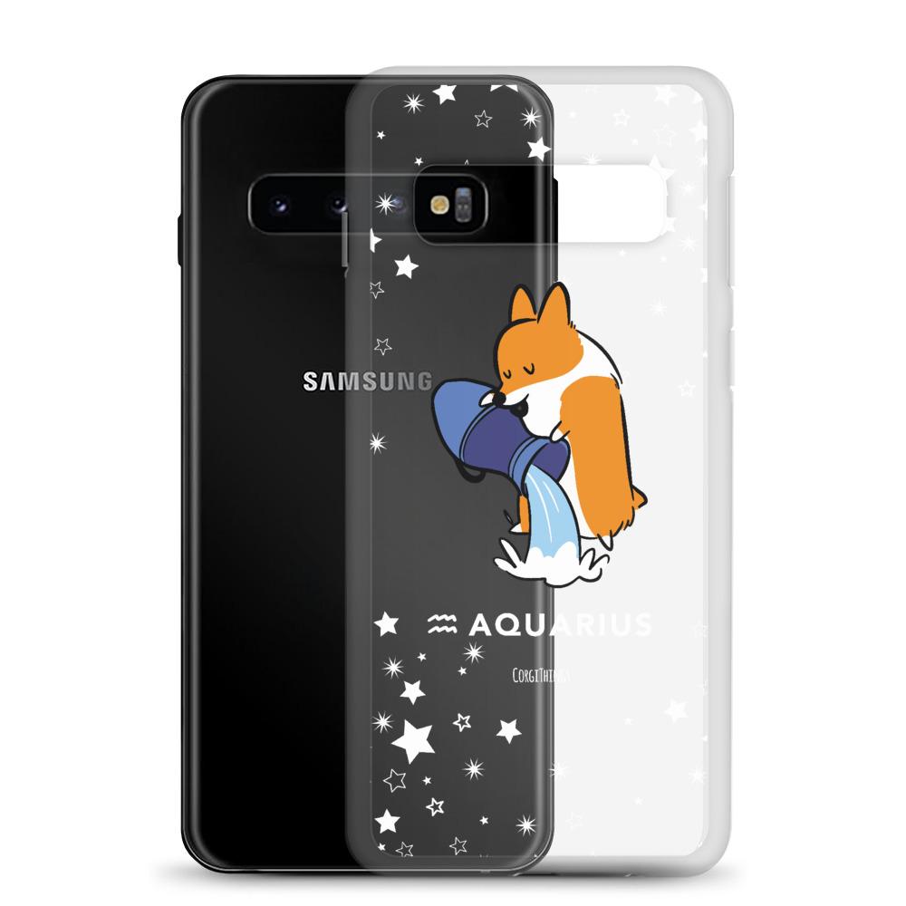 Aquarius | Corgi Horoscope Samsung Phone Case
