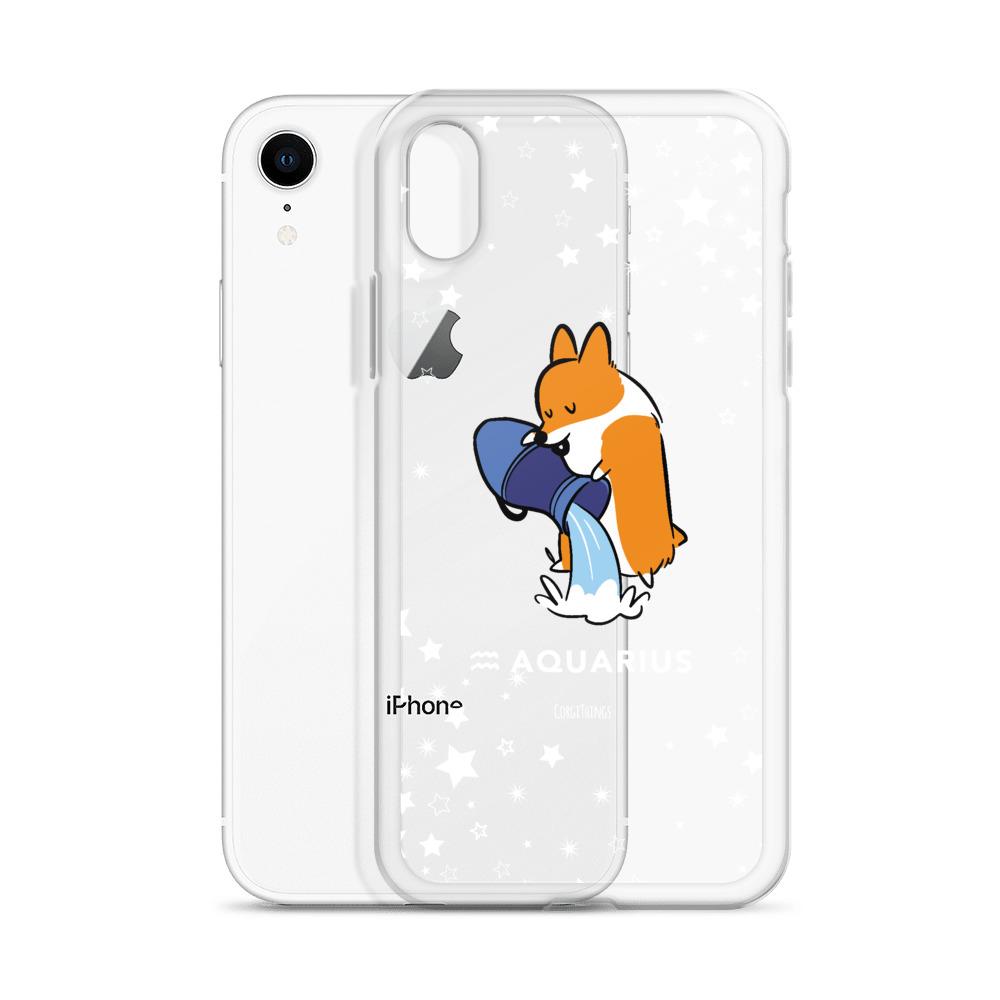 Aquarius | Corgi Horoscope iPhone Case