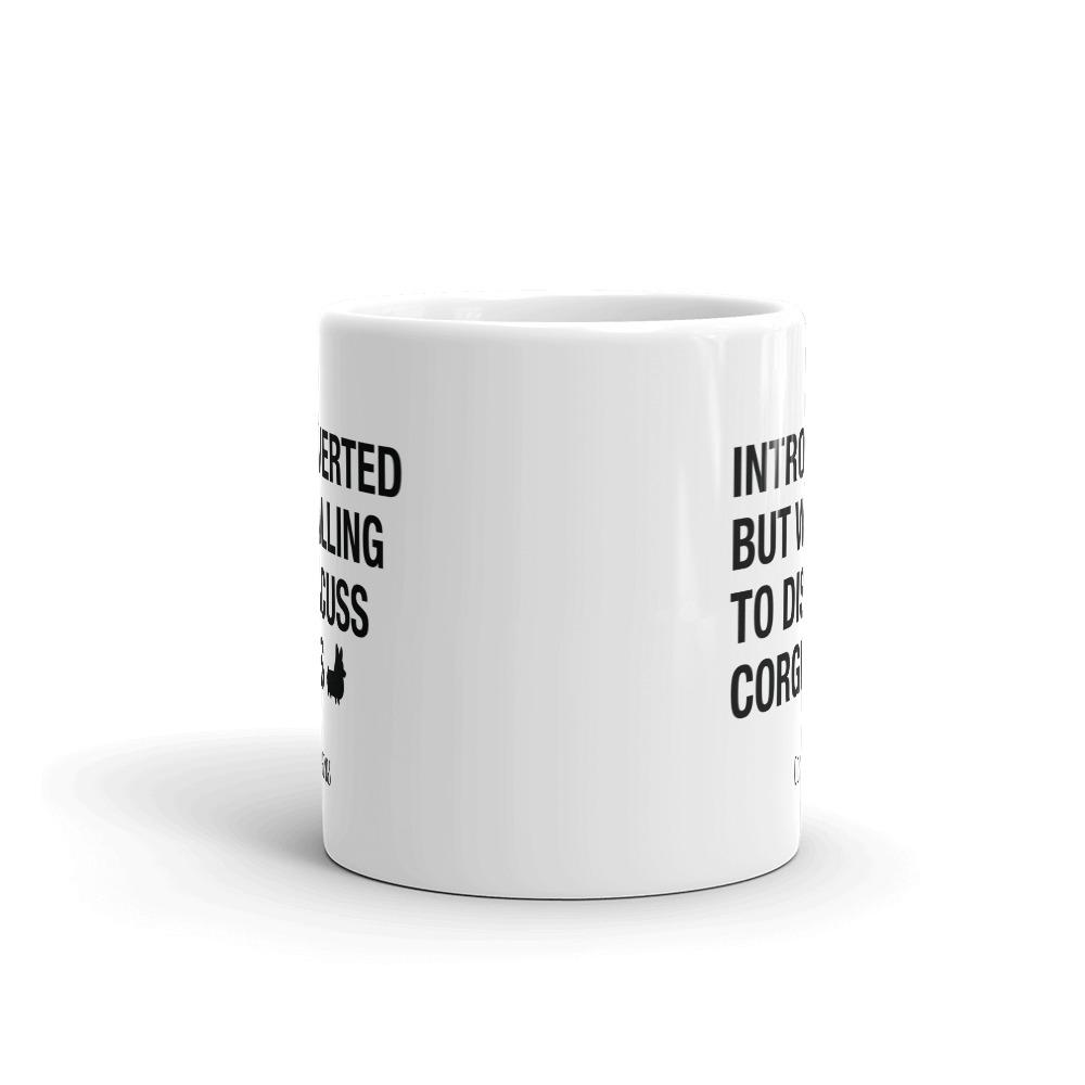 "Introverted" Corgi Mug