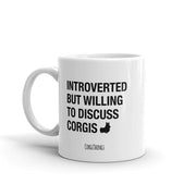 "Introverted" Corgi Mug