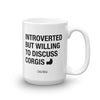"Introverted" Corgi Mug