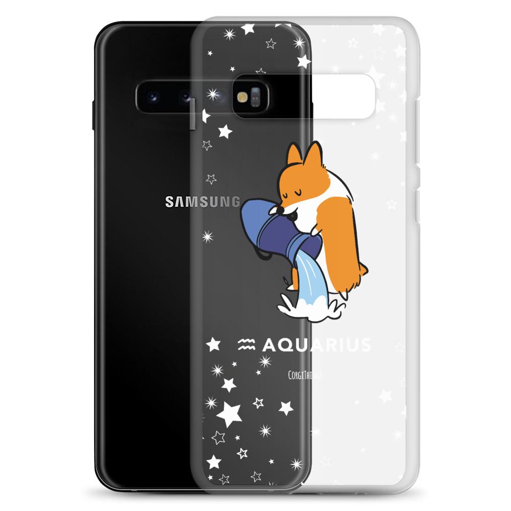 Aquarius | Corgi Horoscope Samsung Phone Case