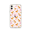 "Cherry Blossom" Classic Corgi Clear iPhone Case