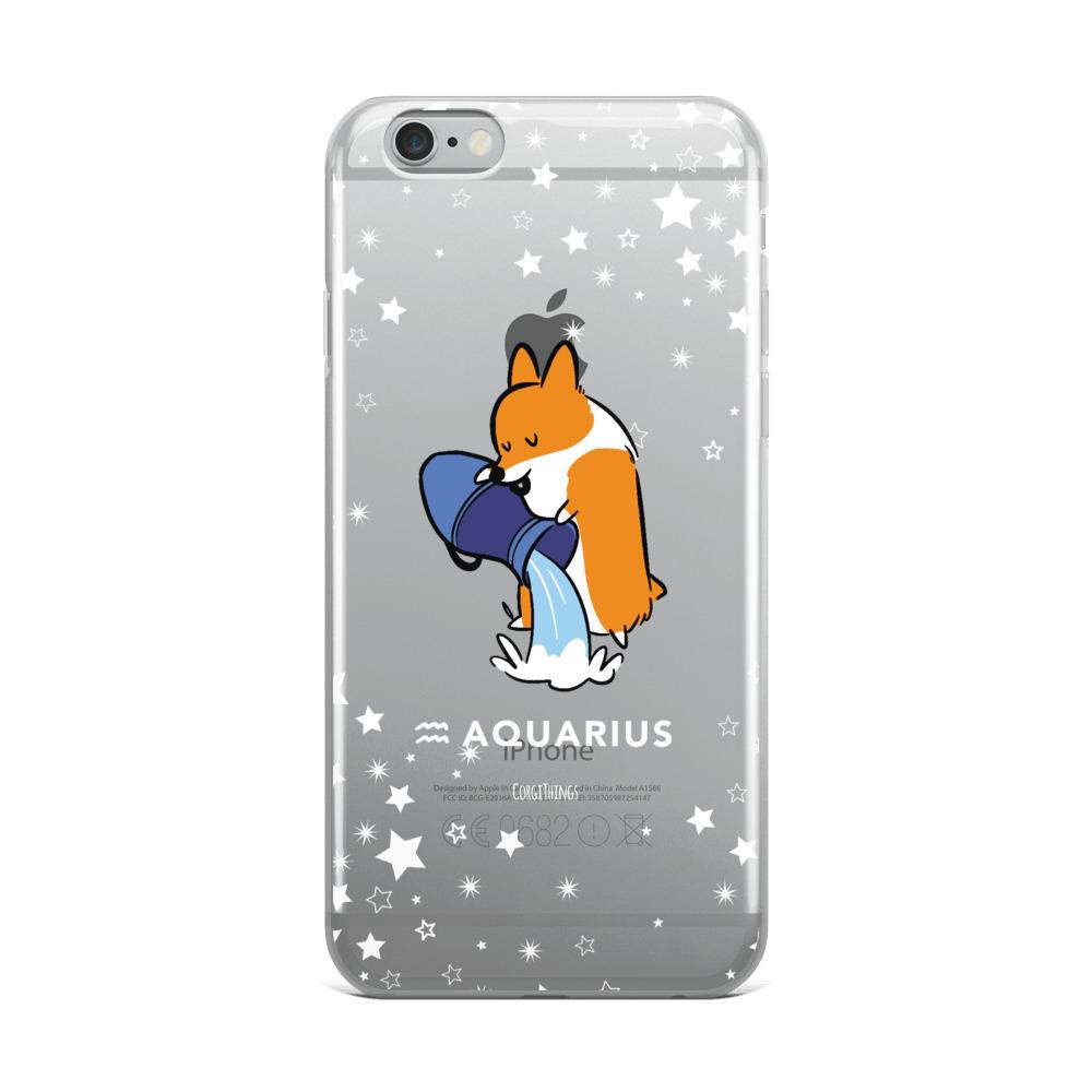 Aquarius | Corgi Horoscope iPhone Case