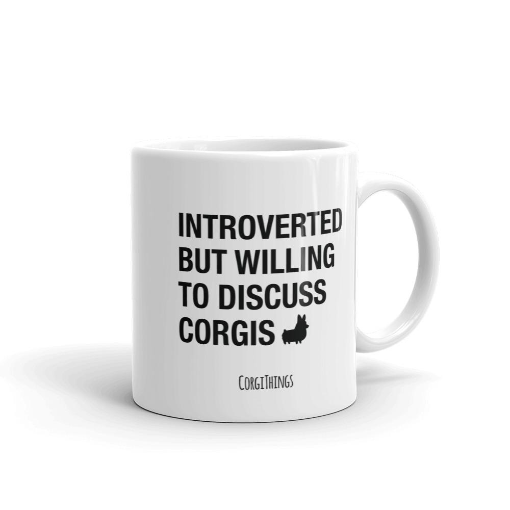 "Introverted" Corgi Mug