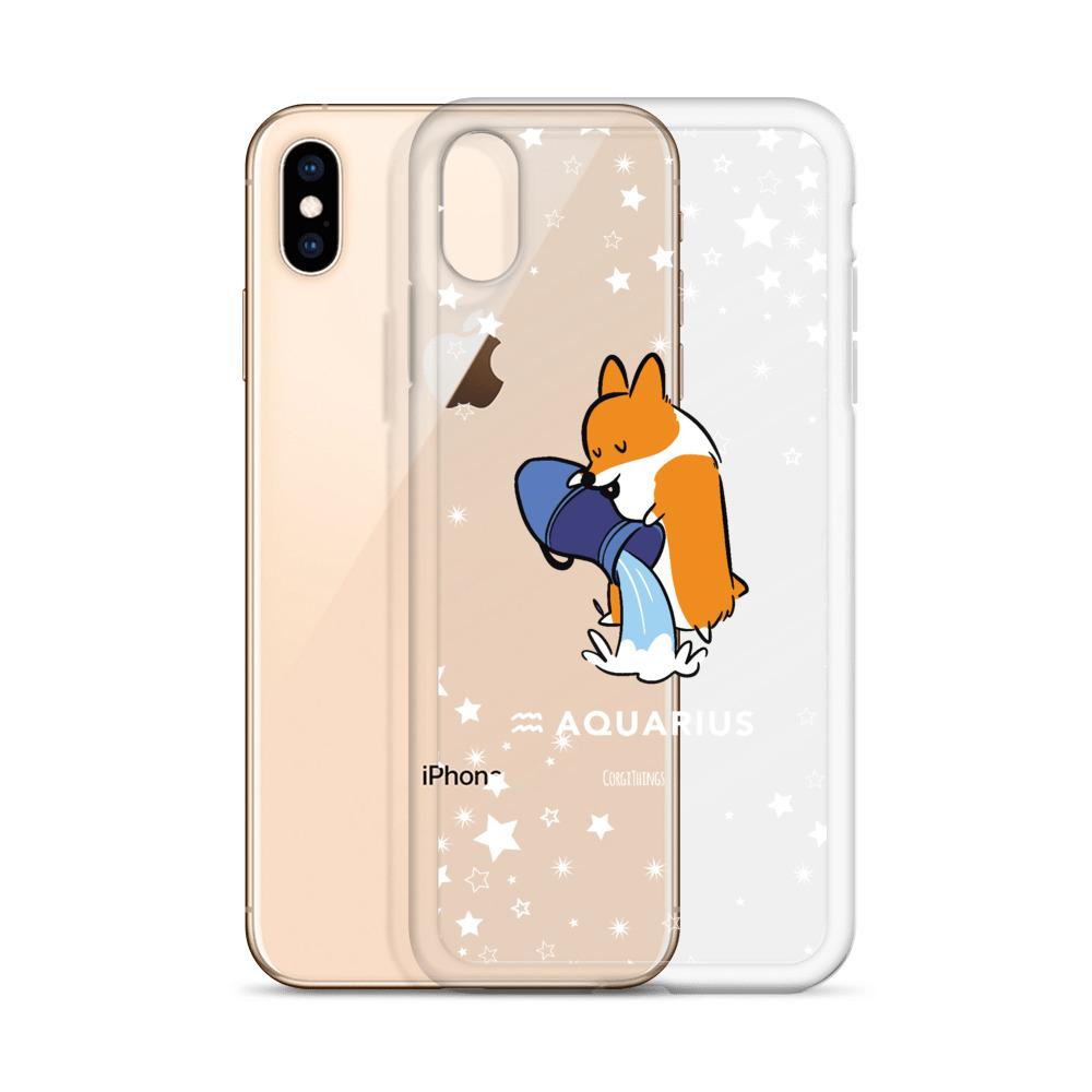 Aquarius | Corgi Horoscope iPhone Case