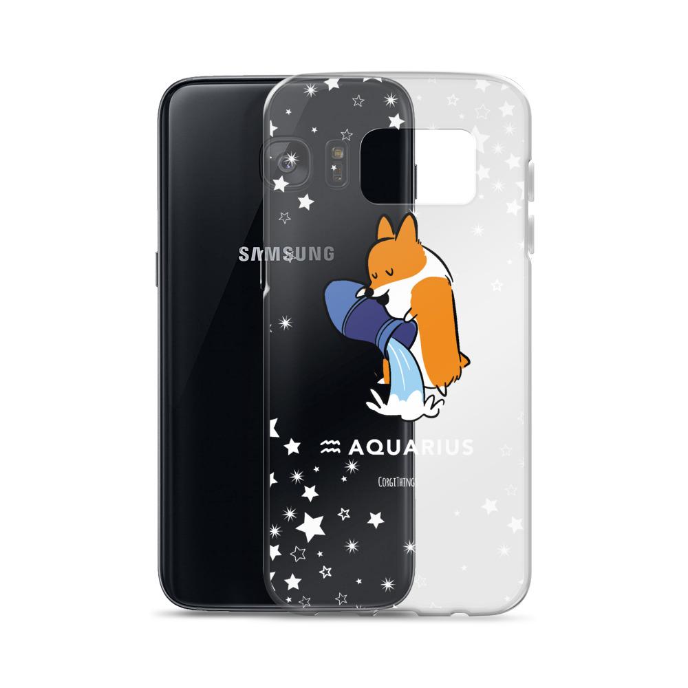 Aquarius | Corgi Horoscope Samsung Phone Case