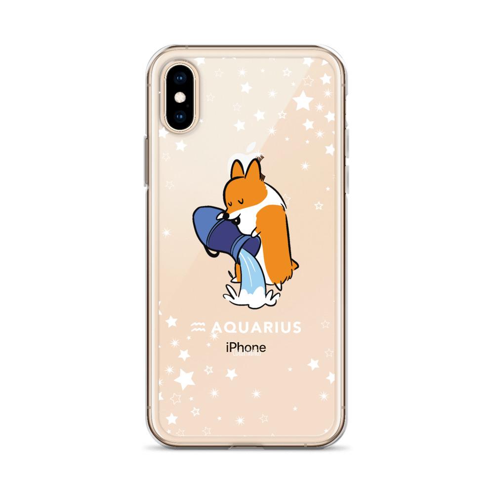 Aquarius | Corgi Horoscope iPhone Case