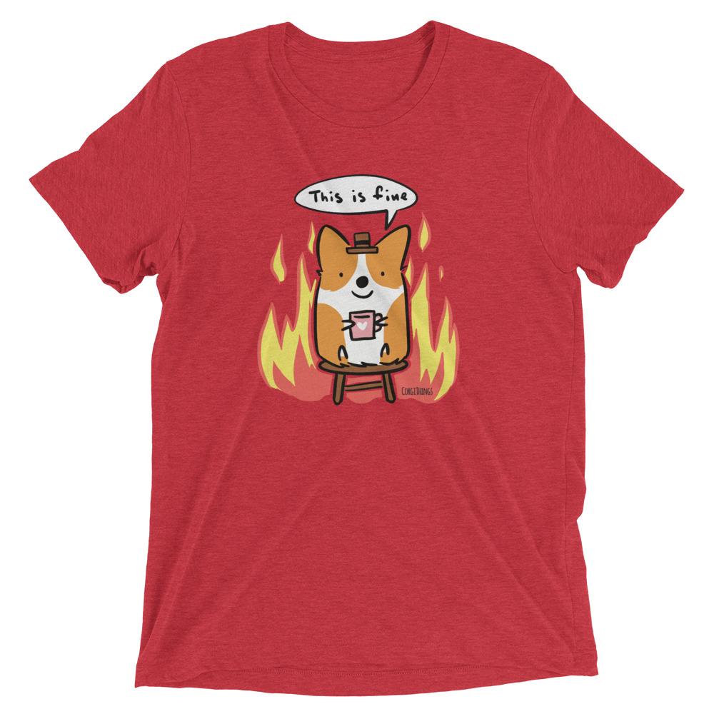 [RADINEO]★25SS★HAPPY WELSH CORGI SHORT SLEEVE T-SHIRT Loooooooong Corgi Unisex T-Shirt – Kiwihen Design