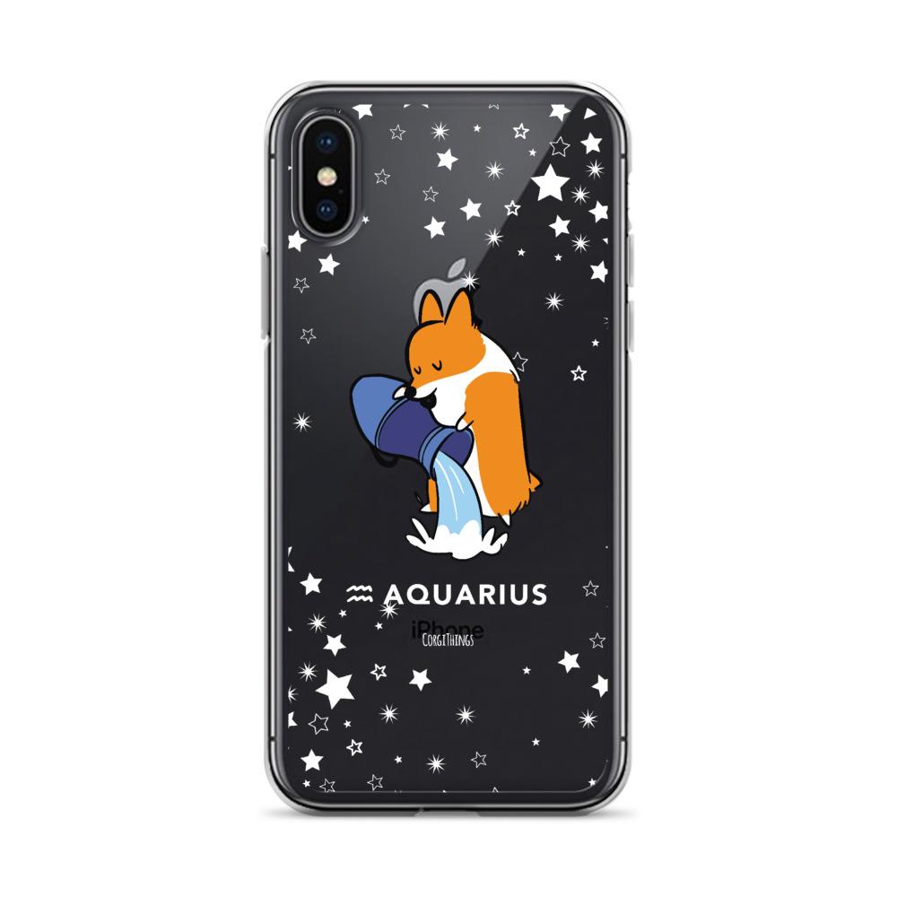 Aquarius | Corgi Horoscope iPhone Case