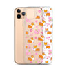 "Cherry Blossom" Classic Corgi Clear iPhone Case