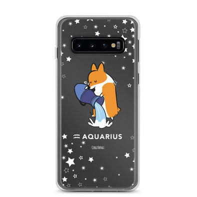 Aquarius | Corgi Horoscope Samsung Phone Case