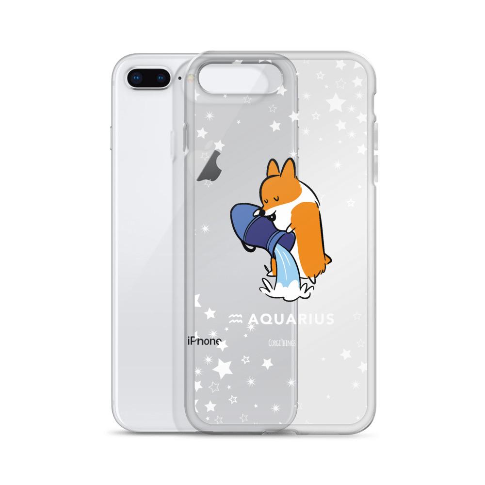 Aquarius | Corgi Horoscope iPhone Case