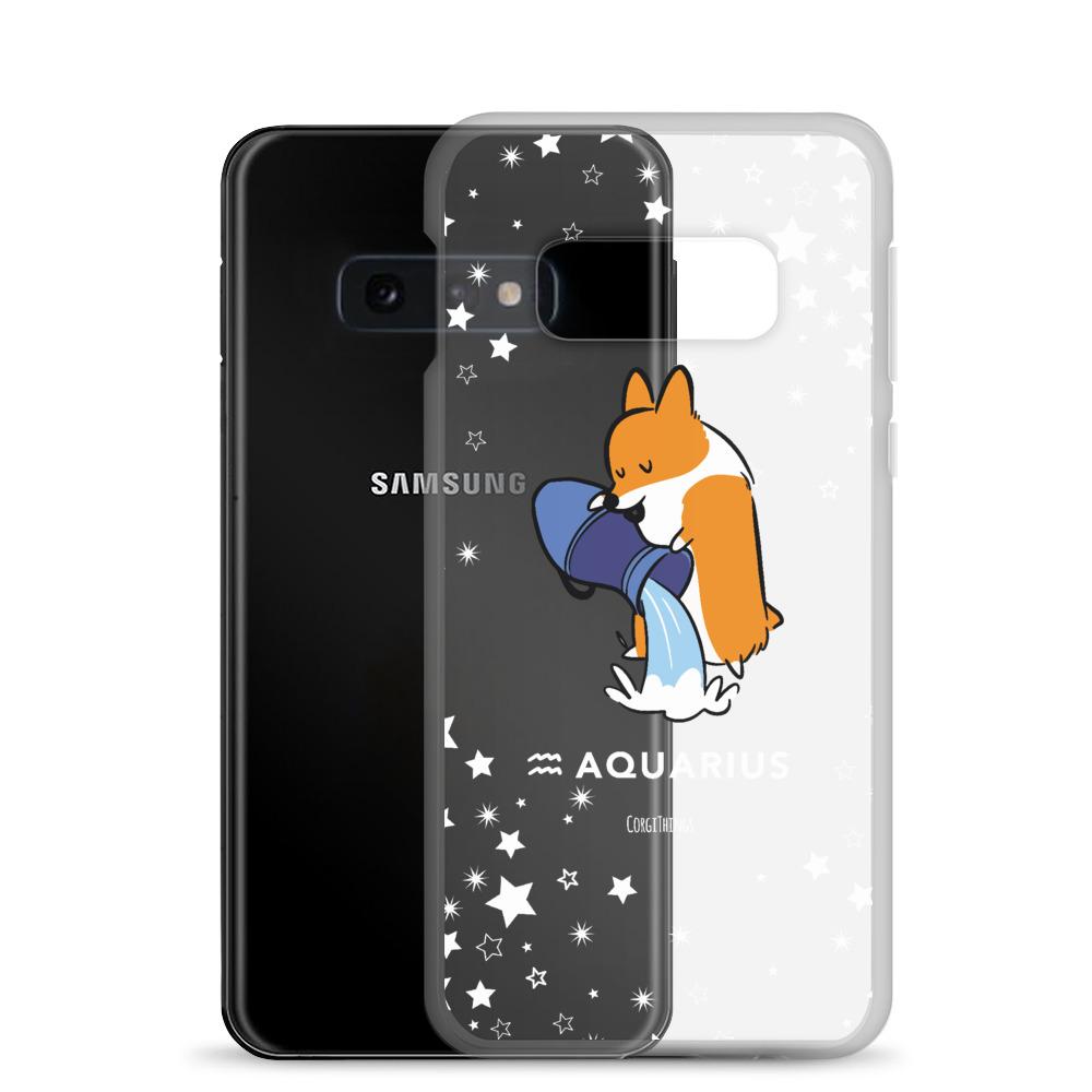 Aquarius | Corgi Horoscope Samsung Phone Case