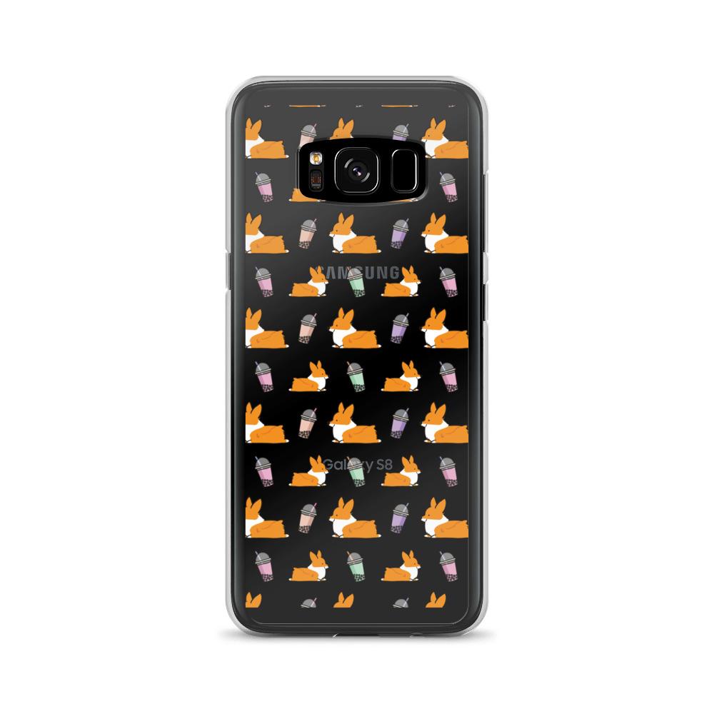"Bubble Tea Corgis" Samsung Phone Case