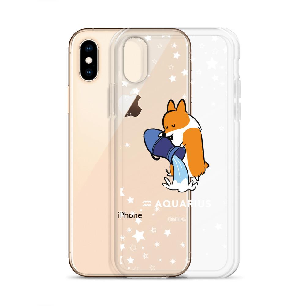 Aquarius | Corgi Horoscope iPhone Case