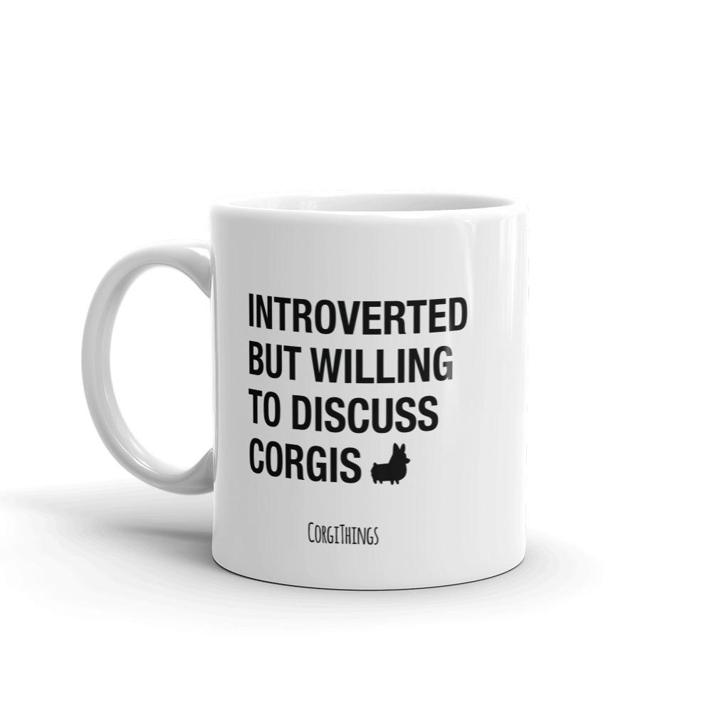 "Introverted" Corgi Mug