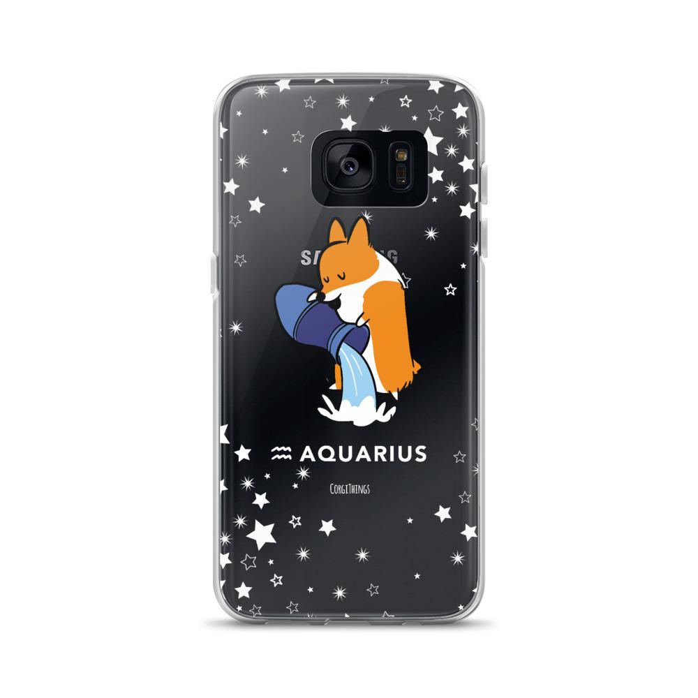 Aquarius | Corgi Horoscope Samsung Phone Case