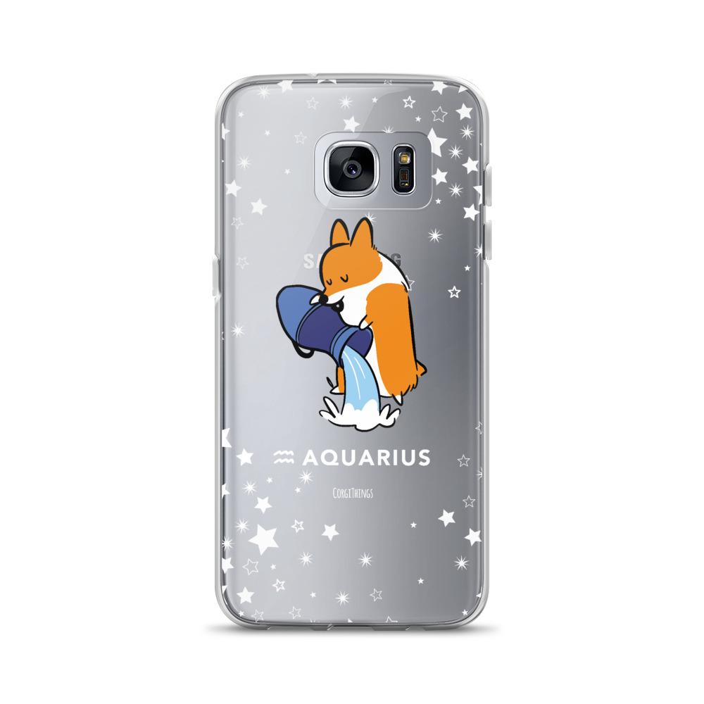 Aquarius | Corgi Horoscope Samsung Phone Case