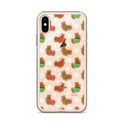 "Gingerbread Corgis" Clear iPhone Case | Holiday Collection