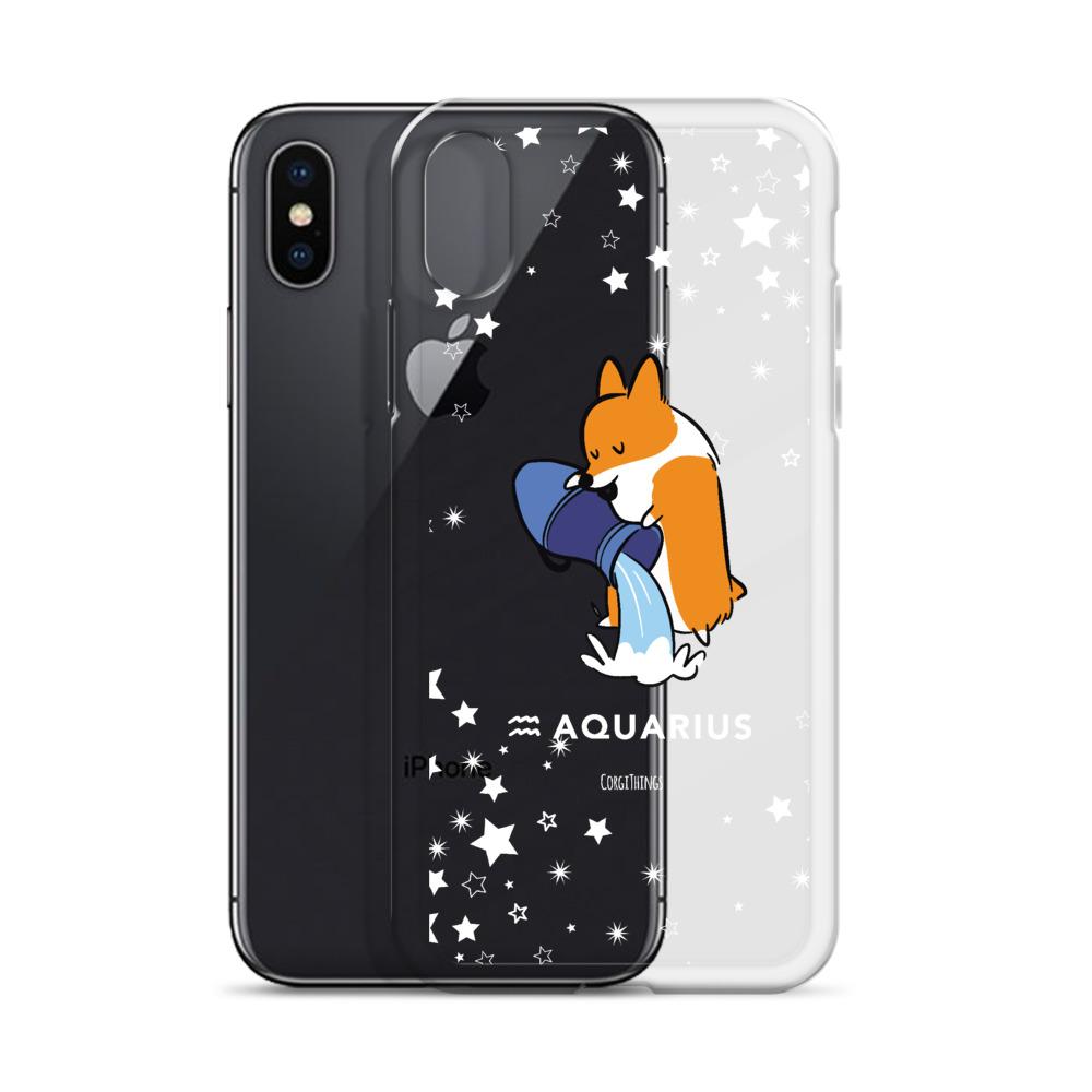 Aquarius | Corgi Horoscope iPhone Case