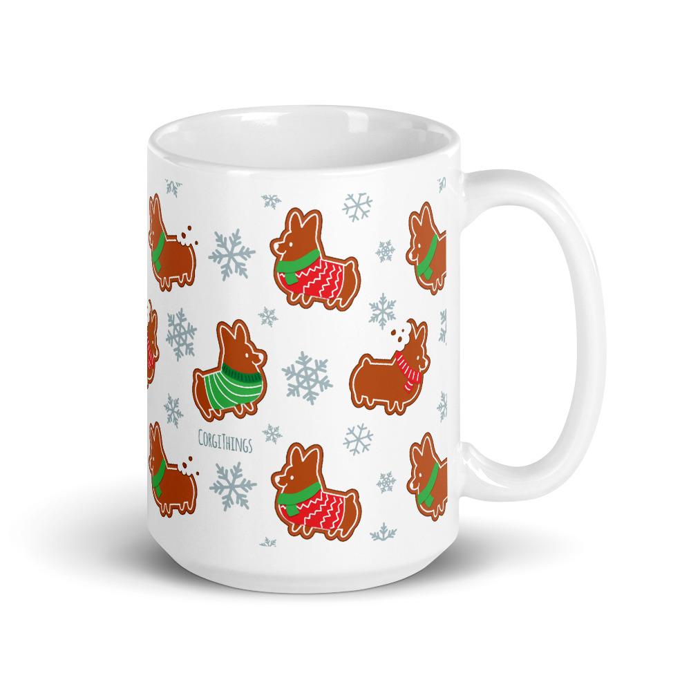 "Gingerbread Corgis" Mug | Holiday Collection