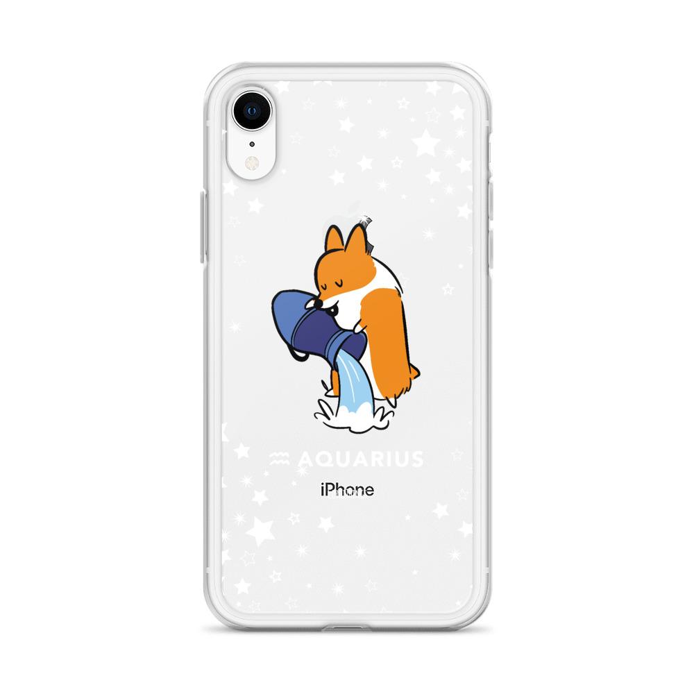 Aquarius | Corgi Horoscope iPhone Case