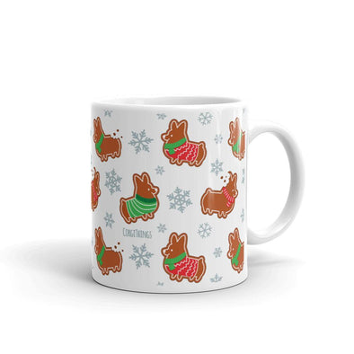 "Gingerbread Corgis" Mug | Holiday Collection