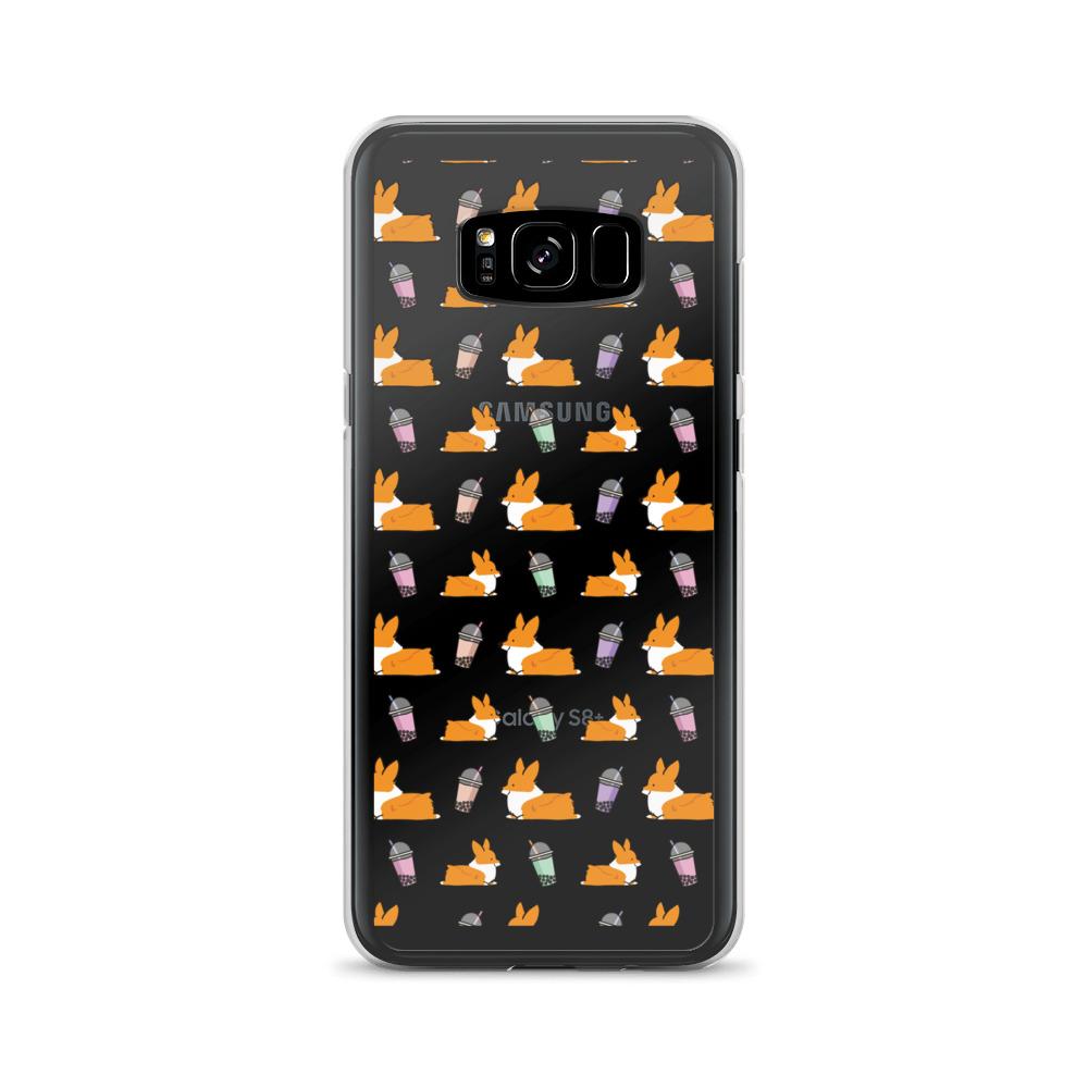 "Bubble Tea Corgis" Samsung Phone Case