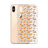 "Peach Sploot" Corgi Clear iPhone Case