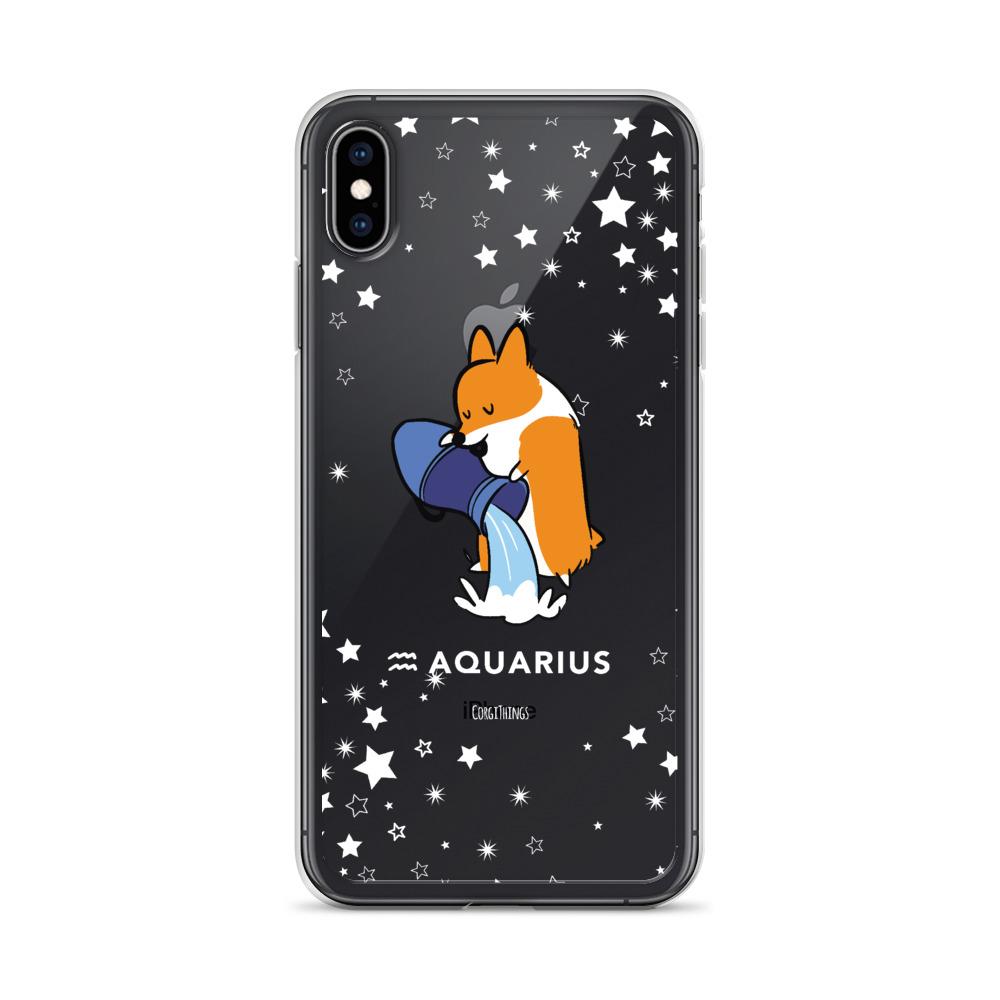 Aquarius | Corgi Horoscope iPhone Case