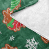 "Gingerbread Corgis" Green Fleece Blanket | Holiday Collection